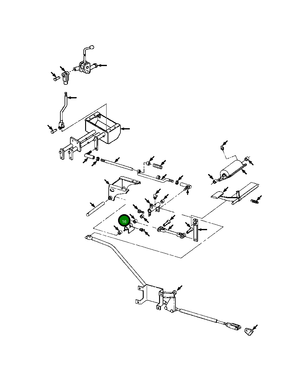 Коромысло замедлителя 1287 033 H91 Komatsu