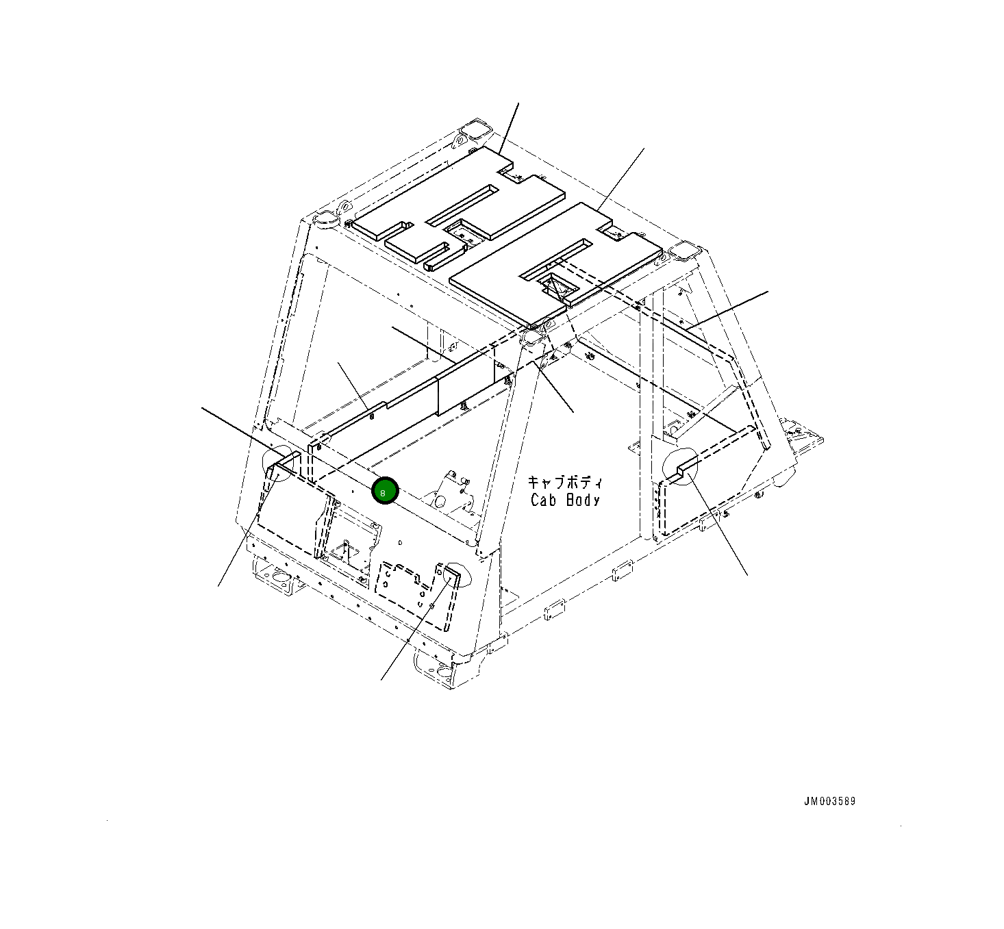 Лист 561-54-85980 Komatsu