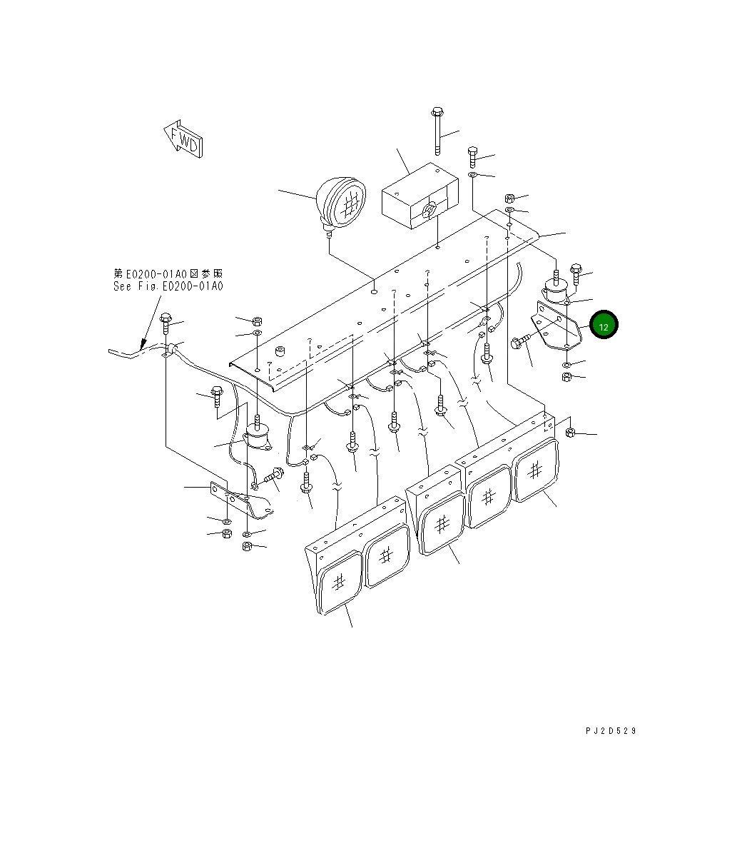 Кронштейн 569-06-82831 Komatsu