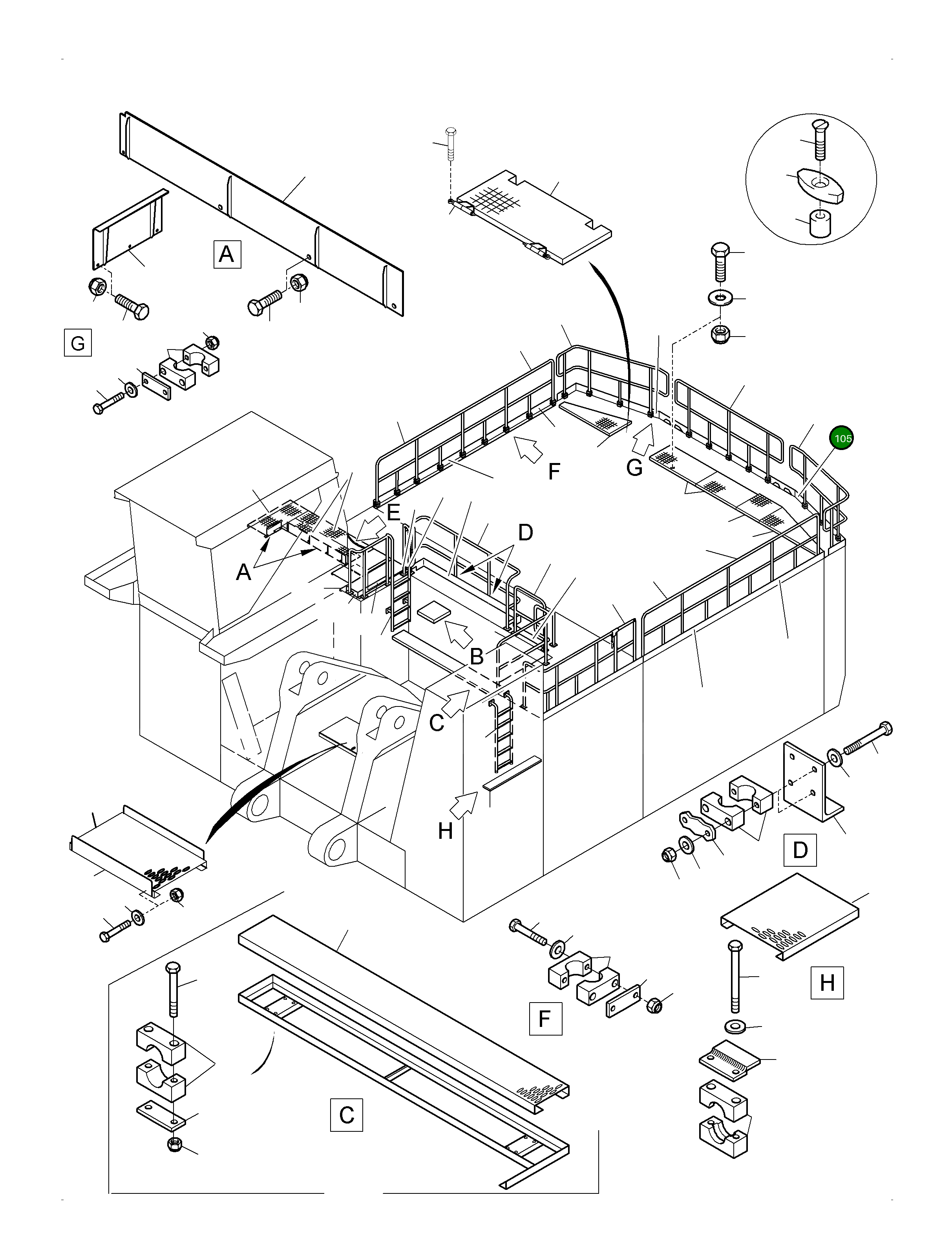 Опорная плита 140×1022 947 562 40 Komatsu