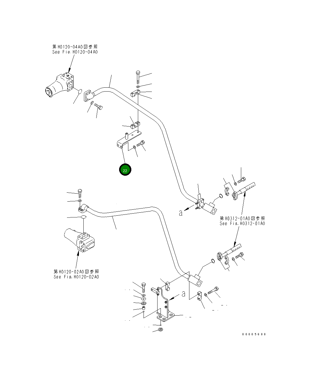 Кронштейн 209-64-16140 Komatsu