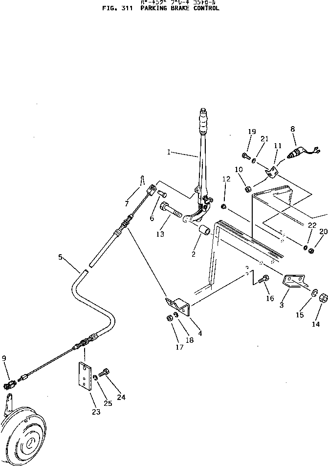 Палец 266-70-22710 Komatsu