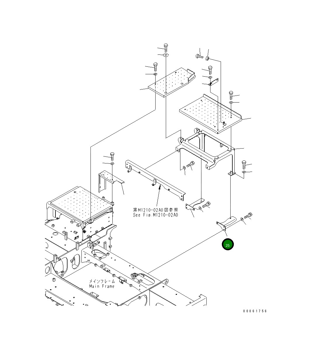 Кронштейн 8234-54-2911 Komatsu