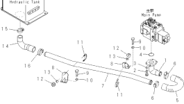 Шланг 22M-62-21950 Komatsu