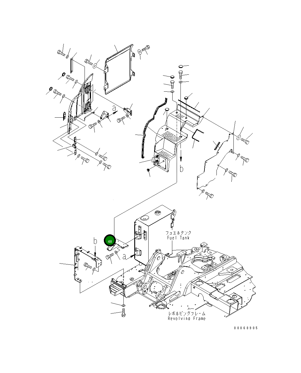 Кронштейн 22B-54-22321 Komatsu
