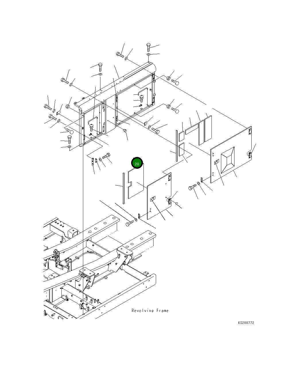 Лист 209-54-42510 Komatsu