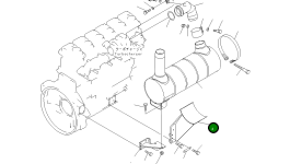 Кронштейн 6150-12-5820 Komatsu