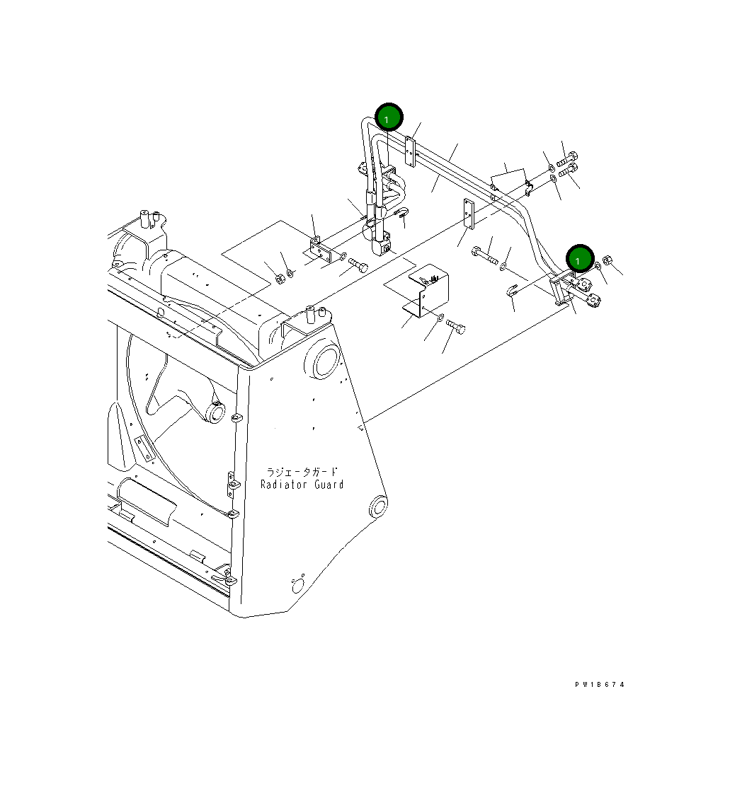 Кронштейн 195-61-61190 Komatsu