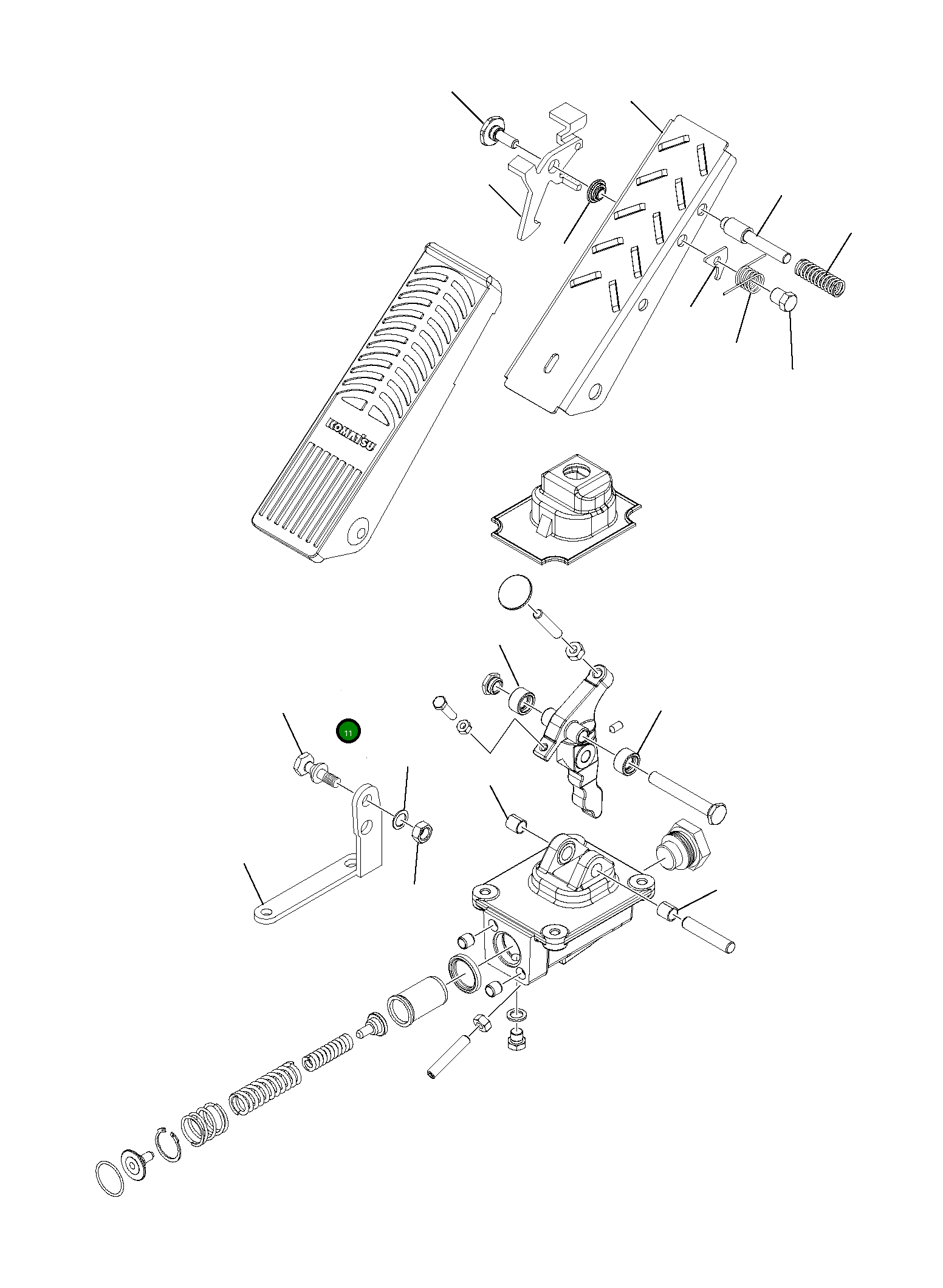 Палец 21D-44-11390 Komatsu