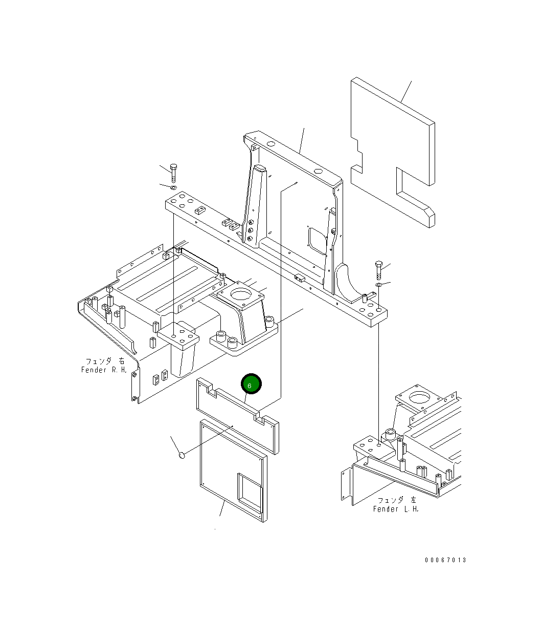 Лист 198-54-73351 Komatsu