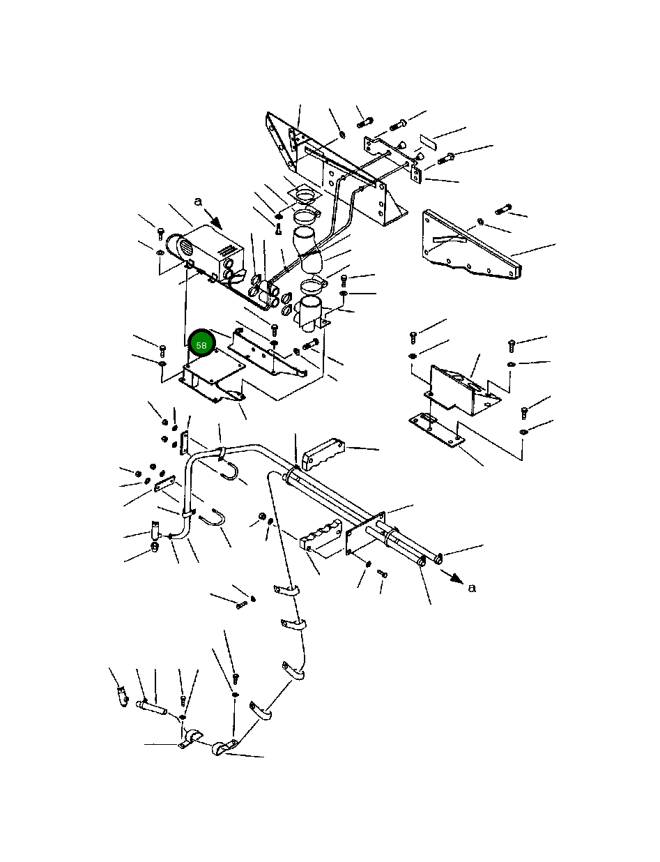 Кронштейн 569-54-64790 Komatsu