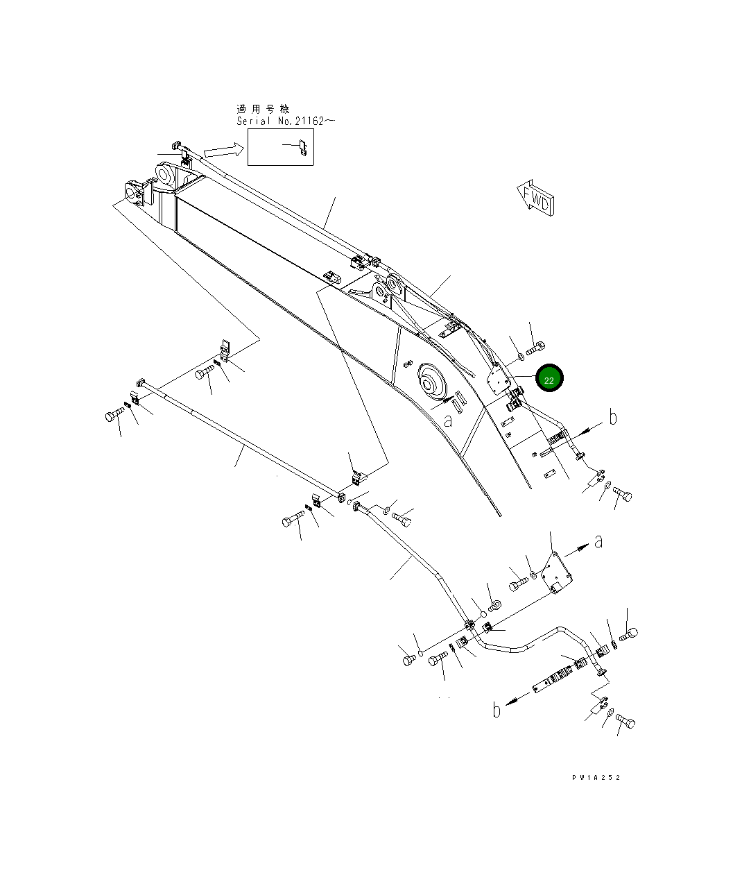 Кронштейн 22U-62-23370NK Komatsu