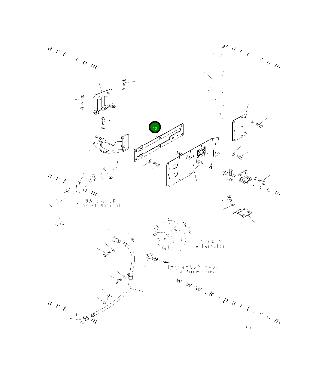 Кронштейн 419-01-62411 Komatsu