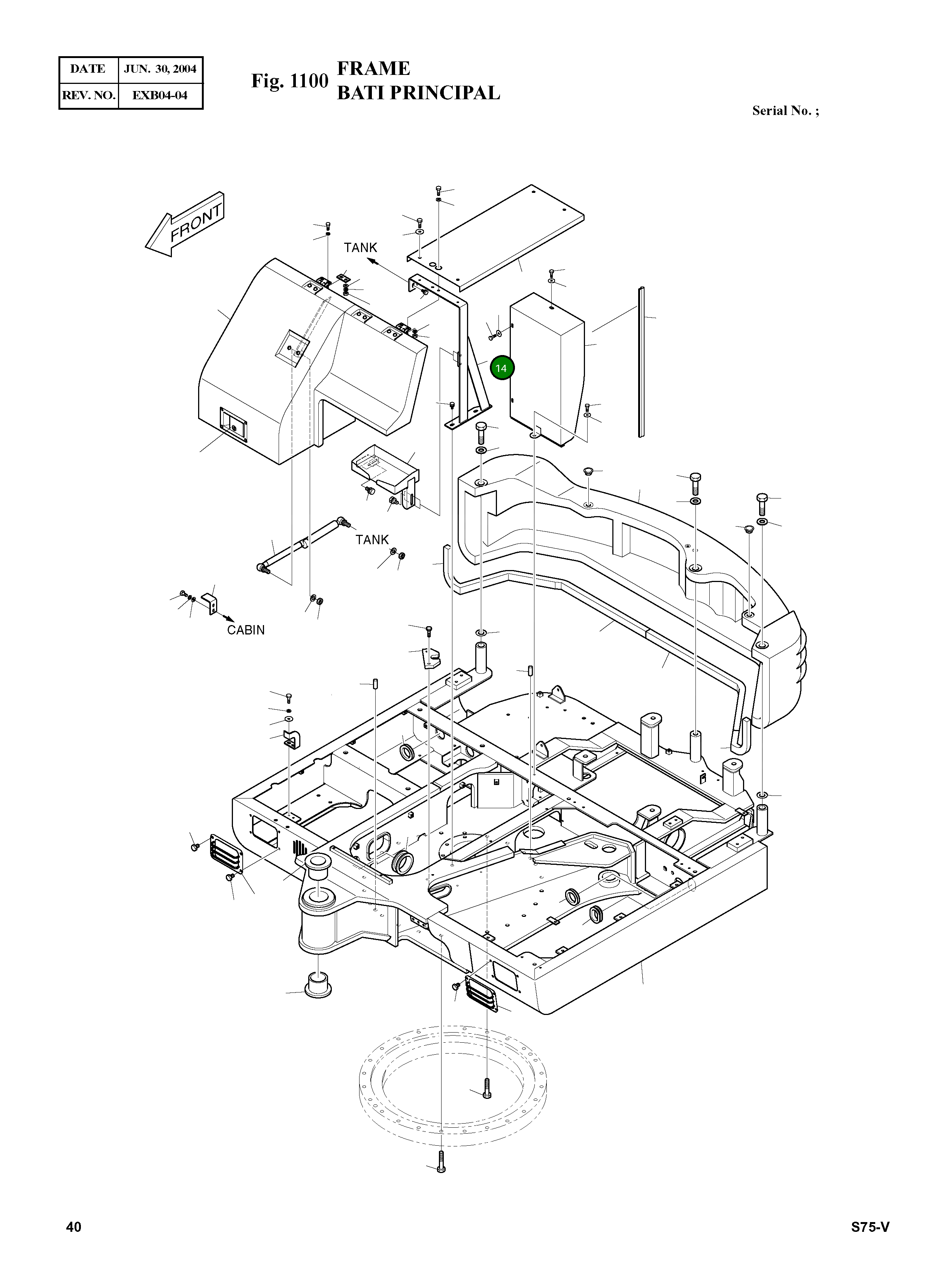 Опора 195-02114A Komatsu