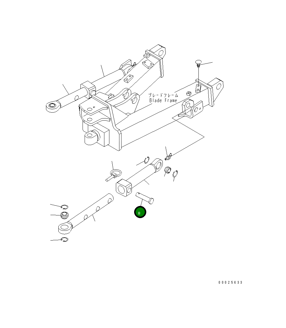 Палец 21U-910-3260 Komatsu