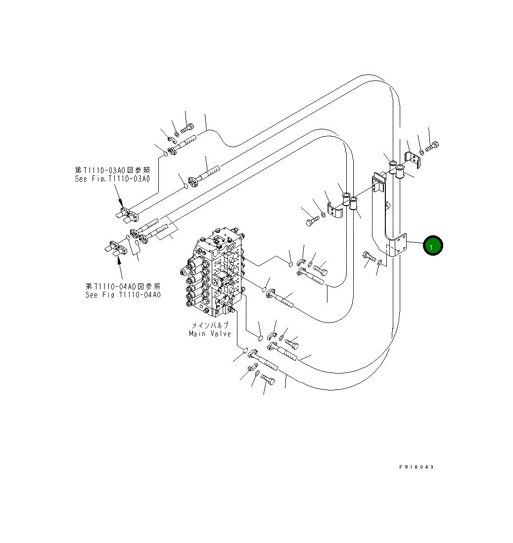 Кронштейн 22U-62-21441 Komatsu