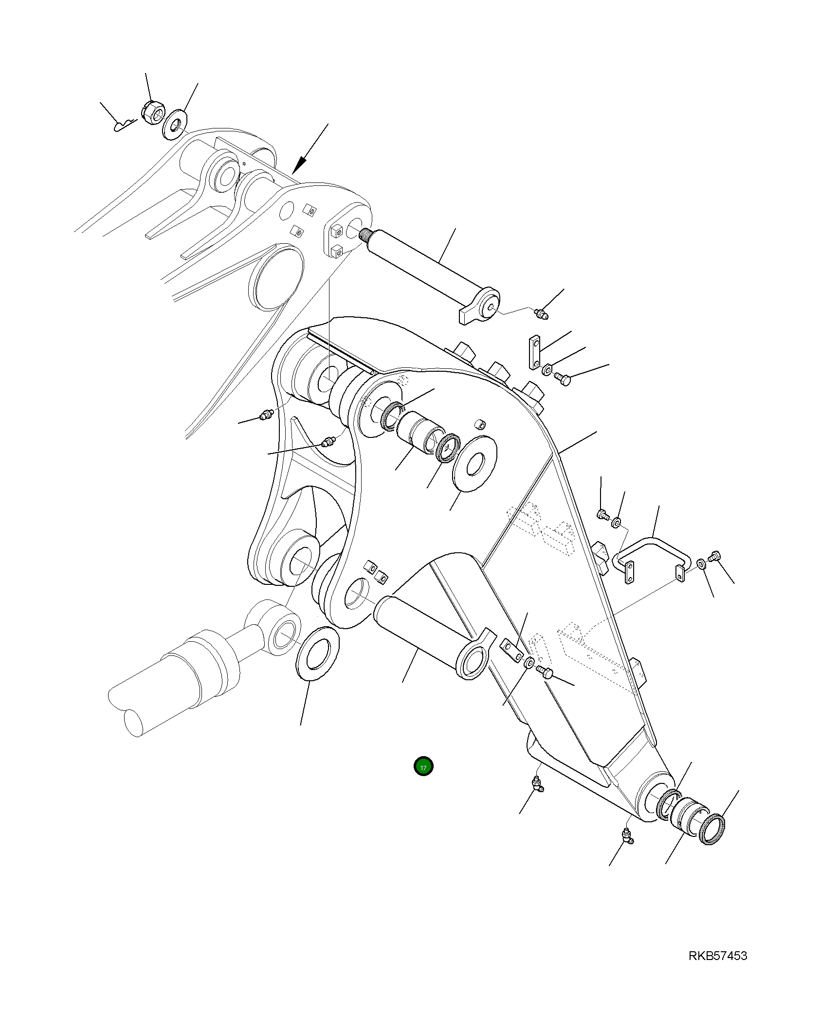 Палец 21W-70-R8960 Komatsu