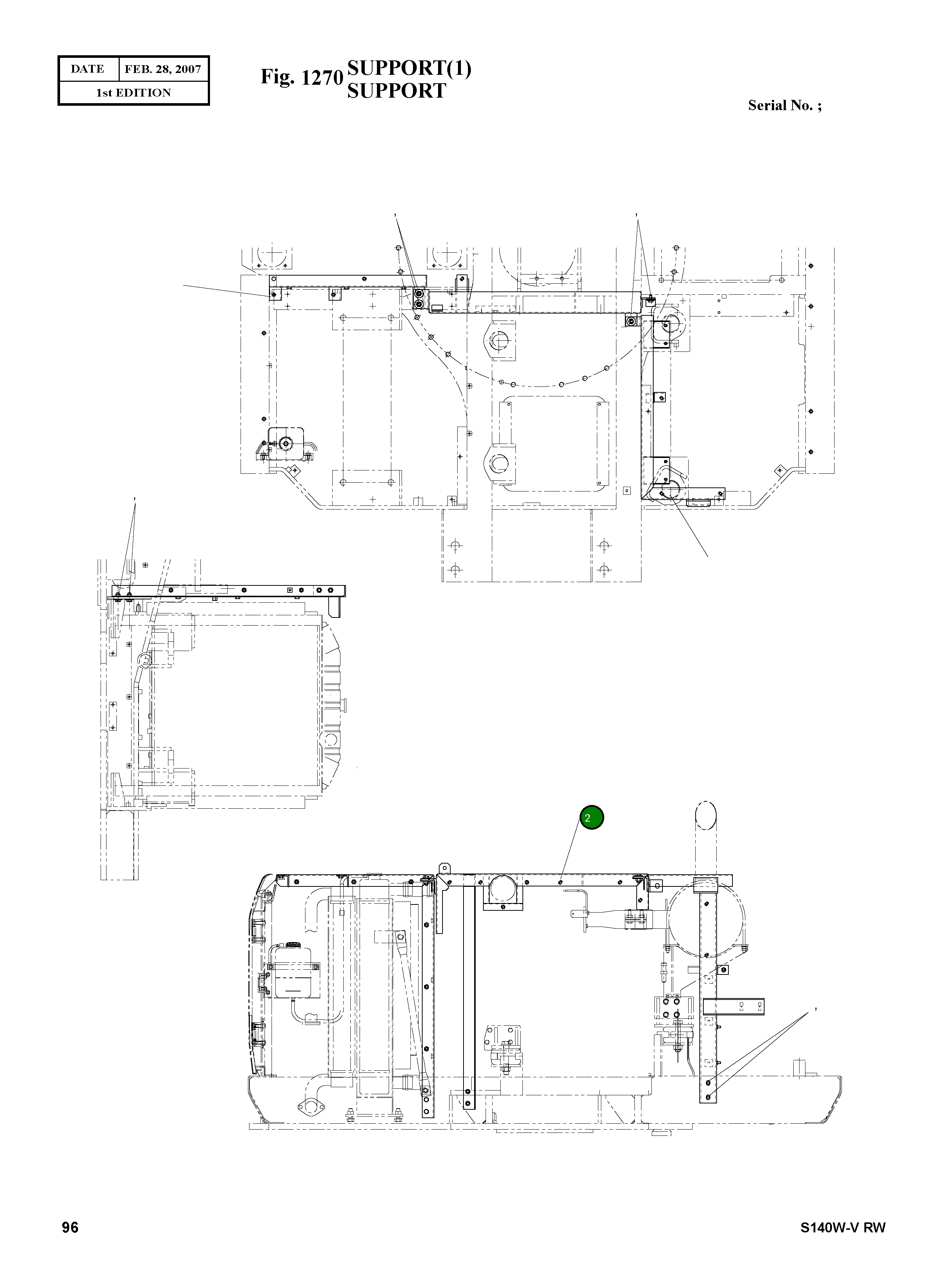 Опора 2197-E2140 Komatsu