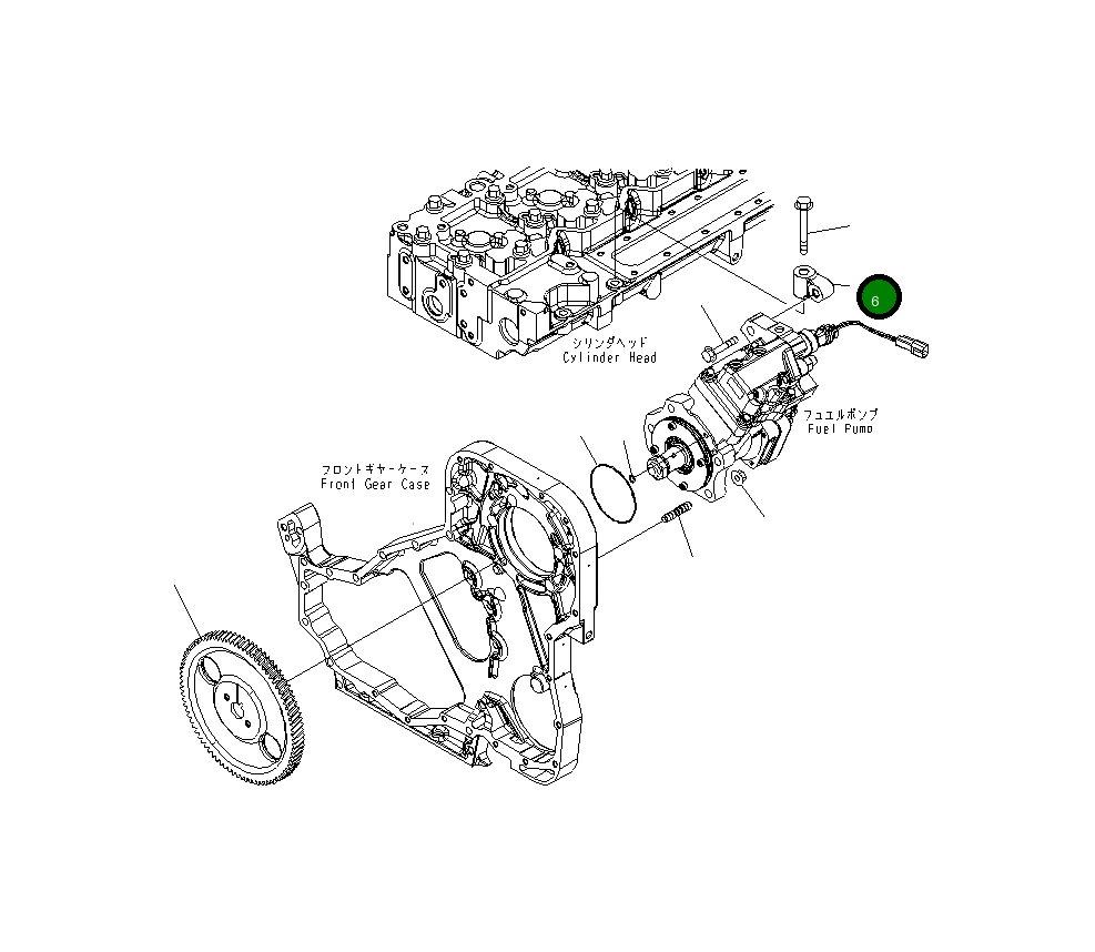 Опора 6745-71-1210 Komatsu