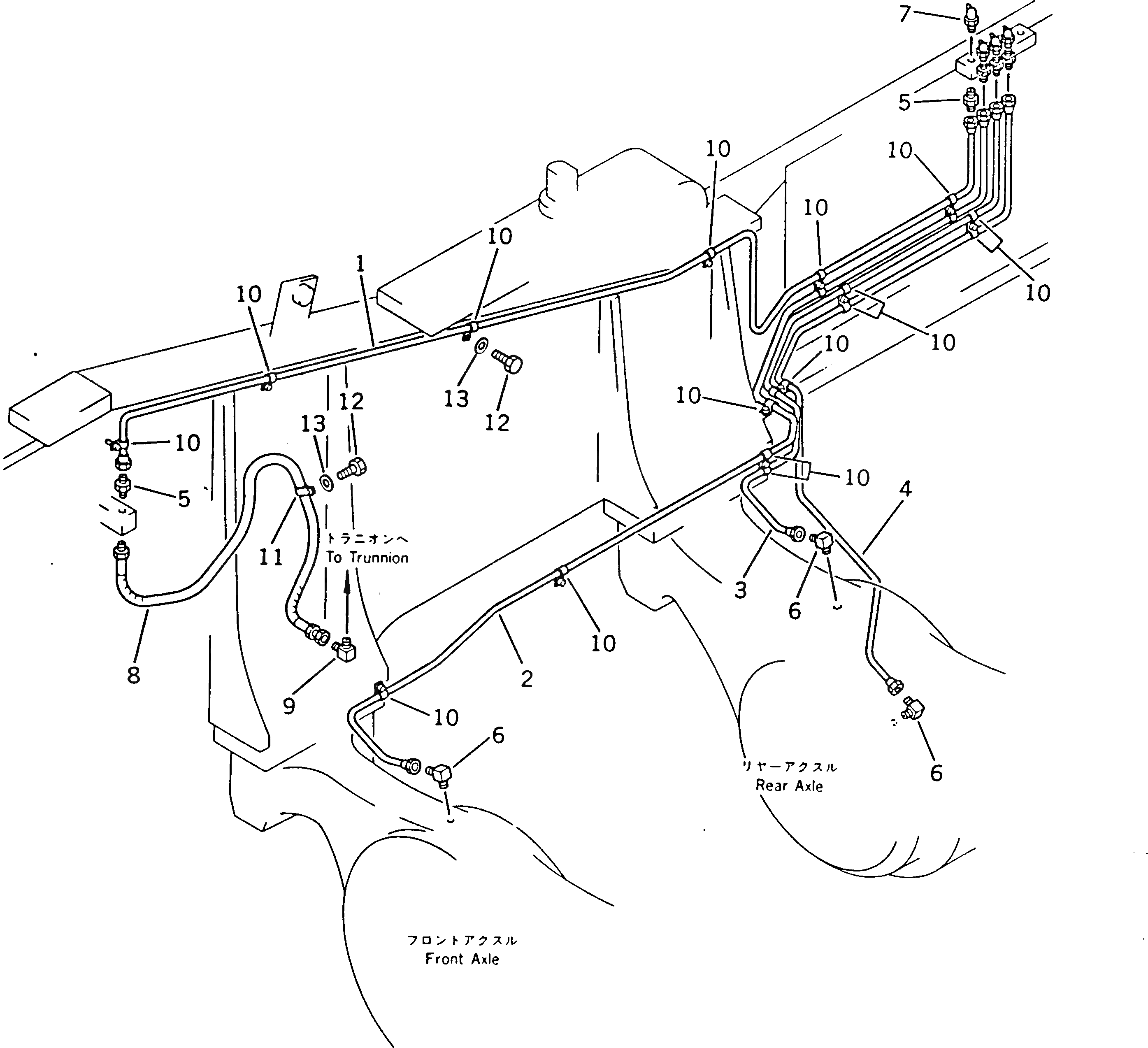 Трубка 426-70-13152 Komatsu