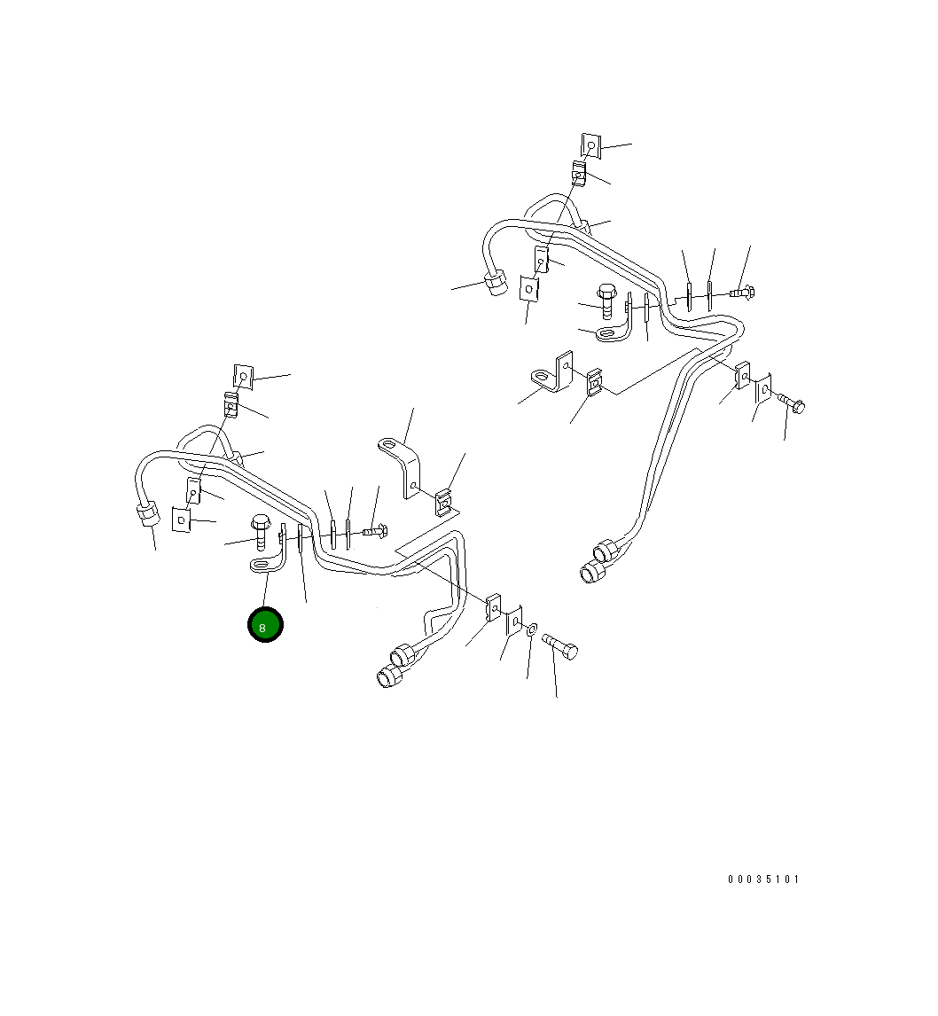 Кронштейн 6731-71-5770 Komatsu