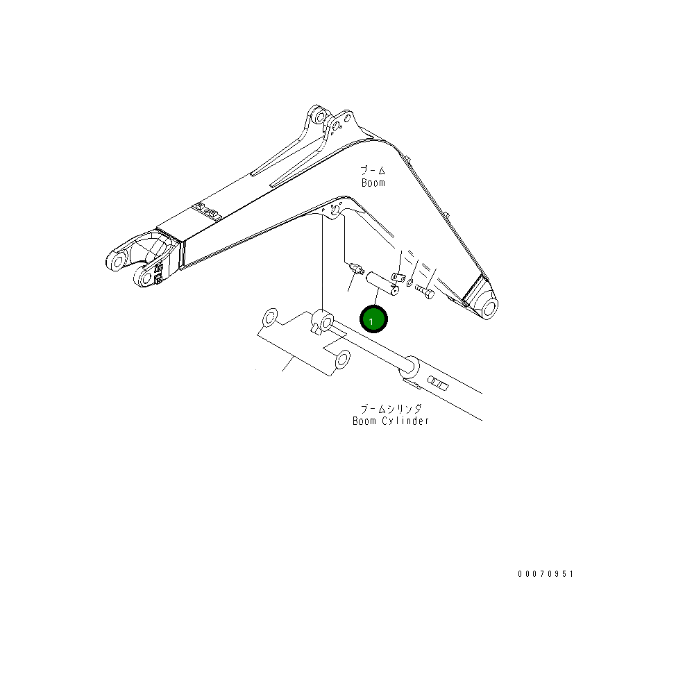 Палец 22L-70-27190 Komatsu