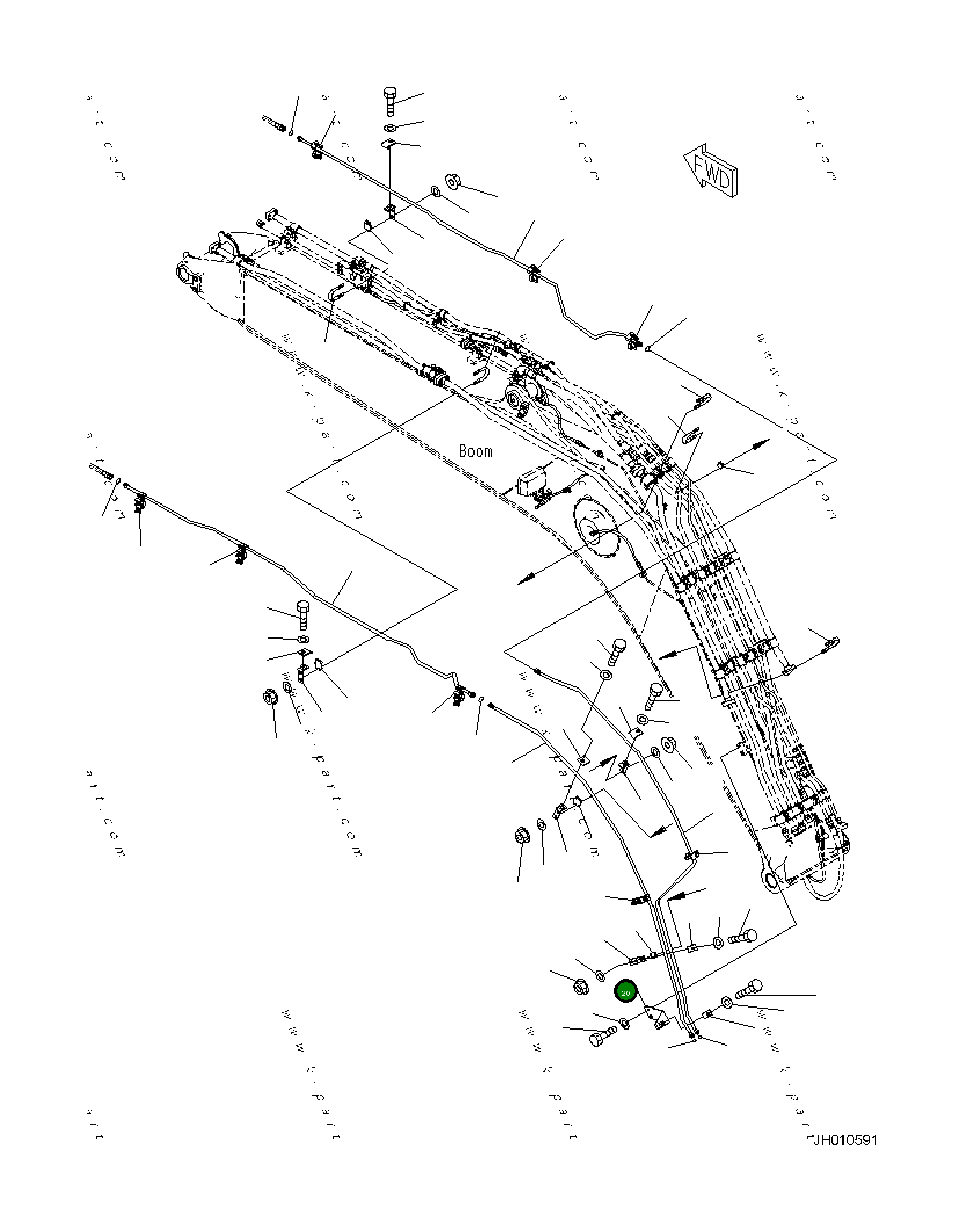 Кронштейн 21K-62-42750 Komatsu