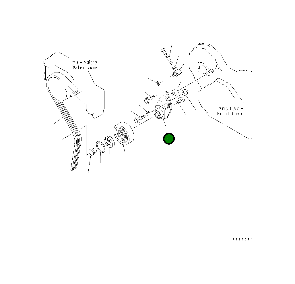 Кронштейн 6222-63-3410 Komatsu