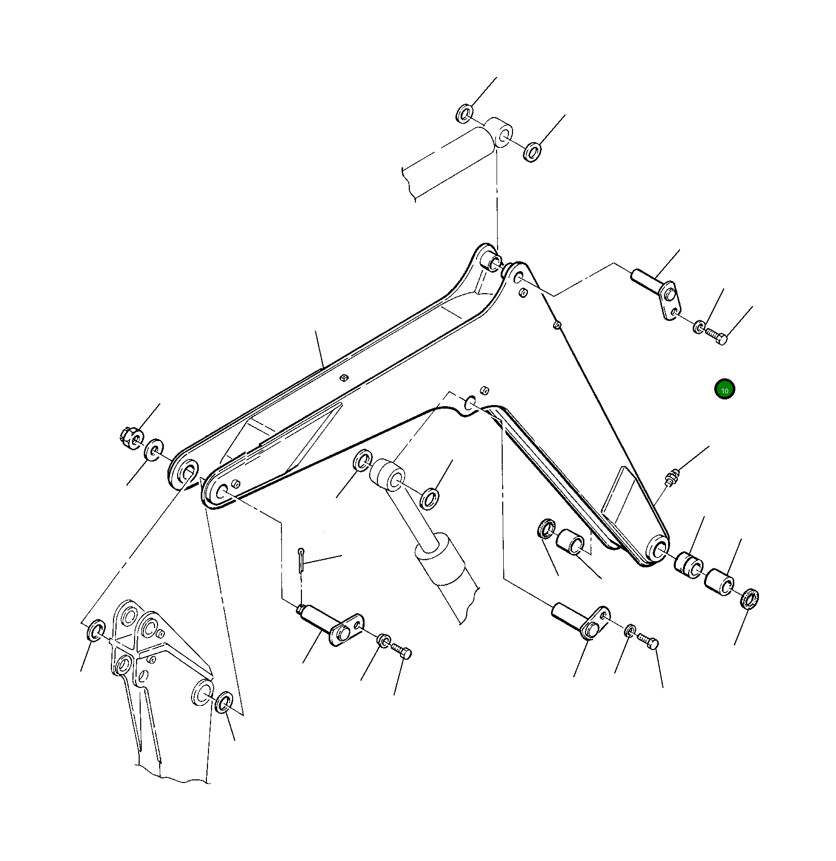 Палец 21D-09-43250 Komatsu