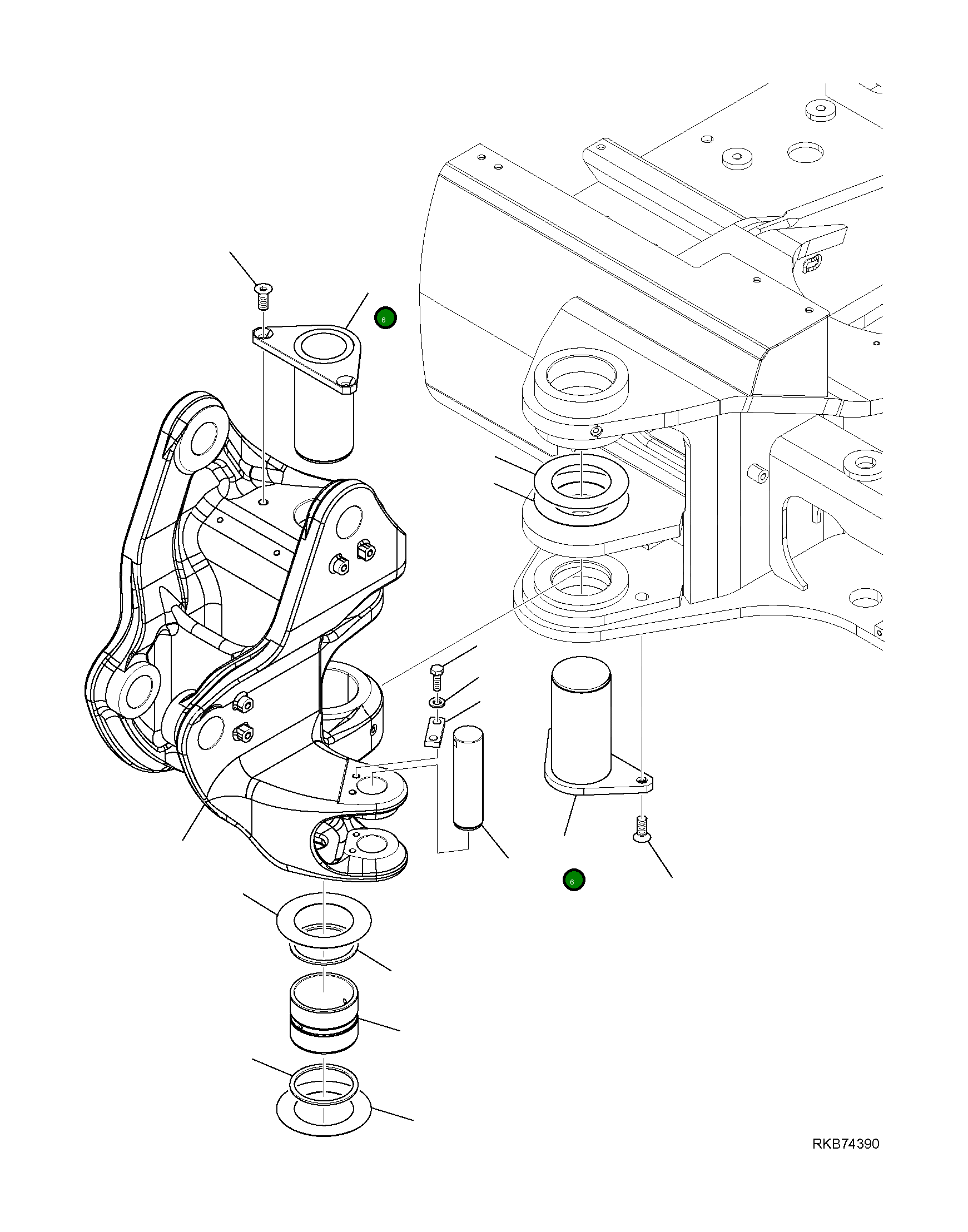 Палец 22E-70-21260 Komatsu