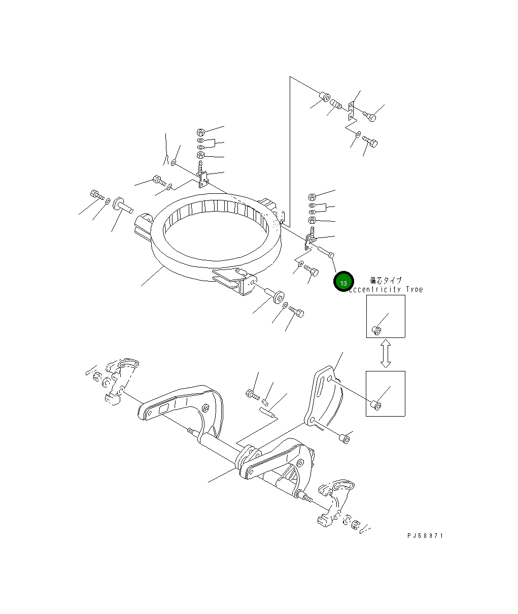 Палец 232-735-4161 Komatsu