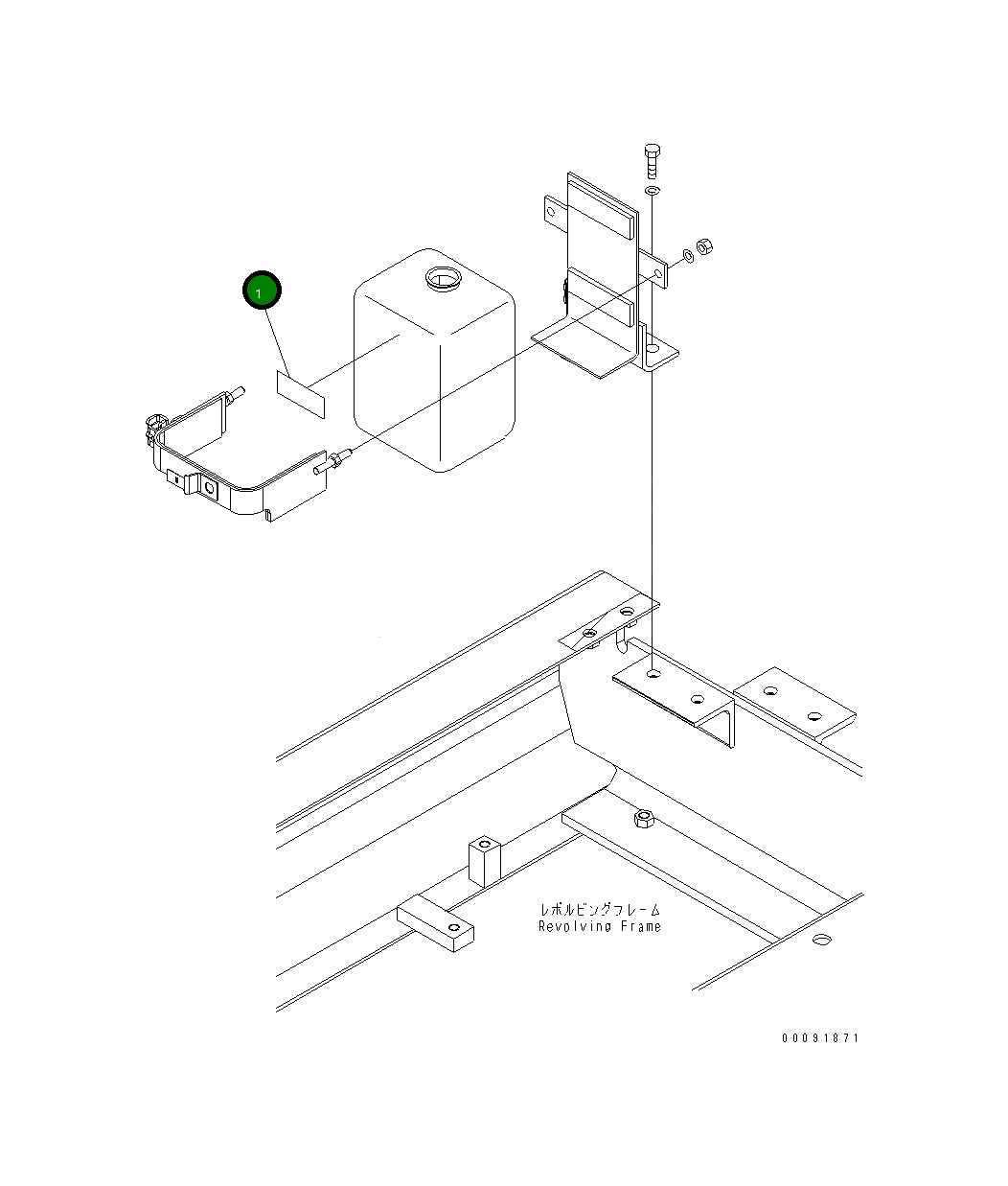 Наклейка 09642-11000 Komatsu