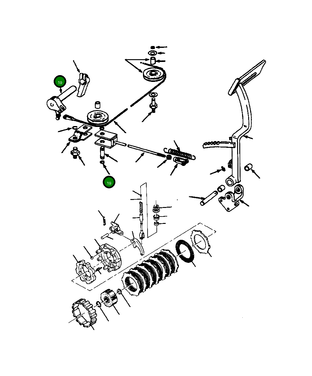 Правое тормозное коромысло 609 851 C11 Komatsu