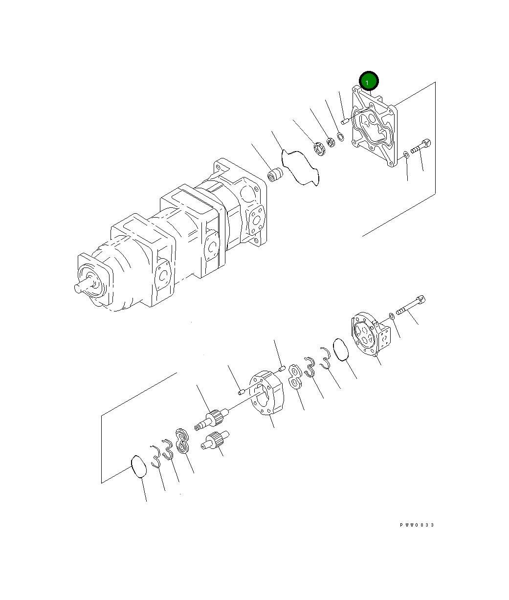 Кронштейн 705-19-02570 Komatsu