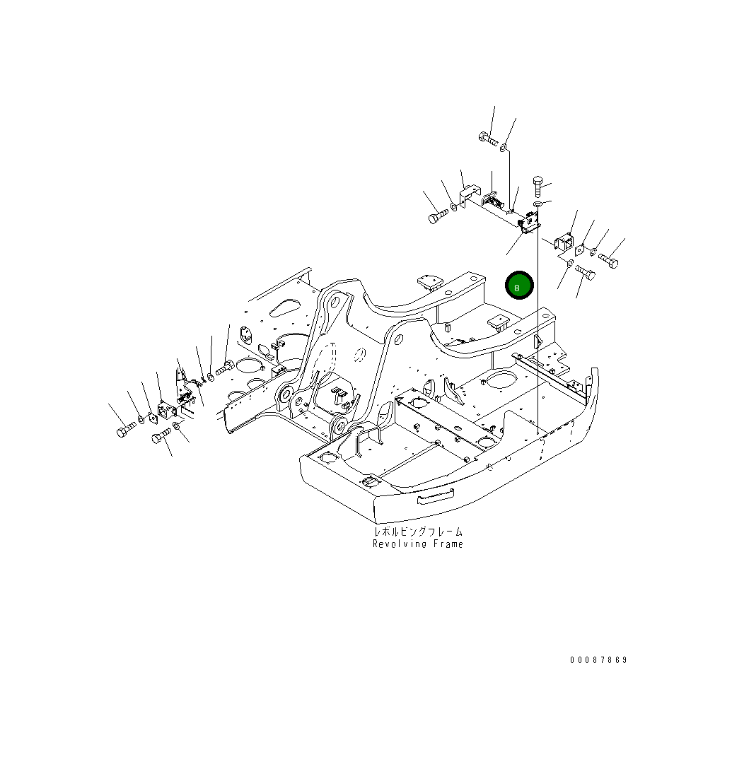 Кронштейн 22U-06-28110 Komatsu