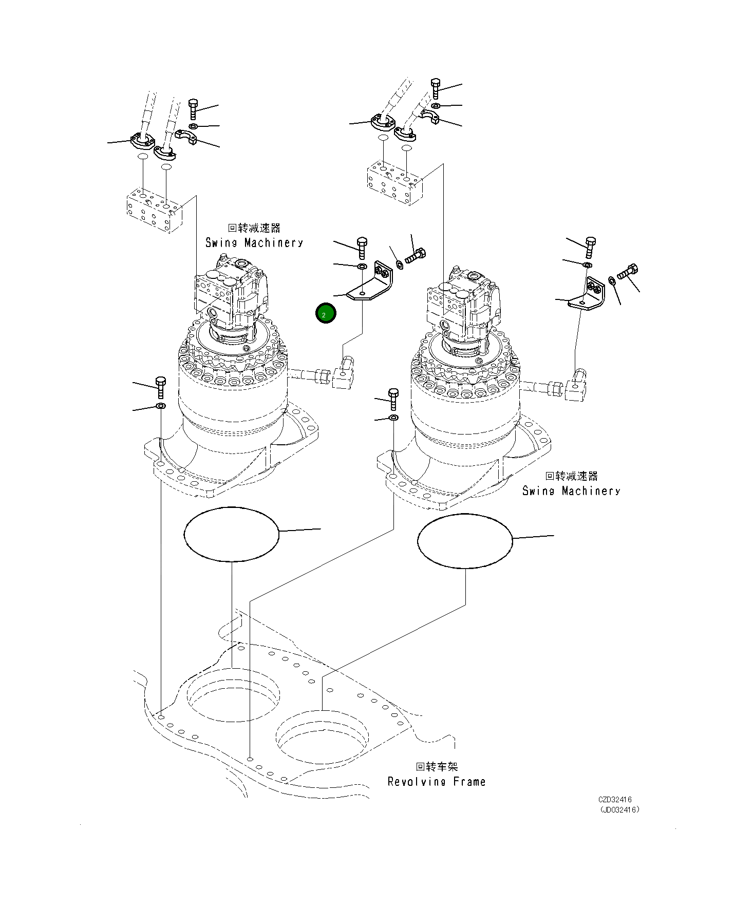 Кронштейн 21M-26-11122 Komatsu