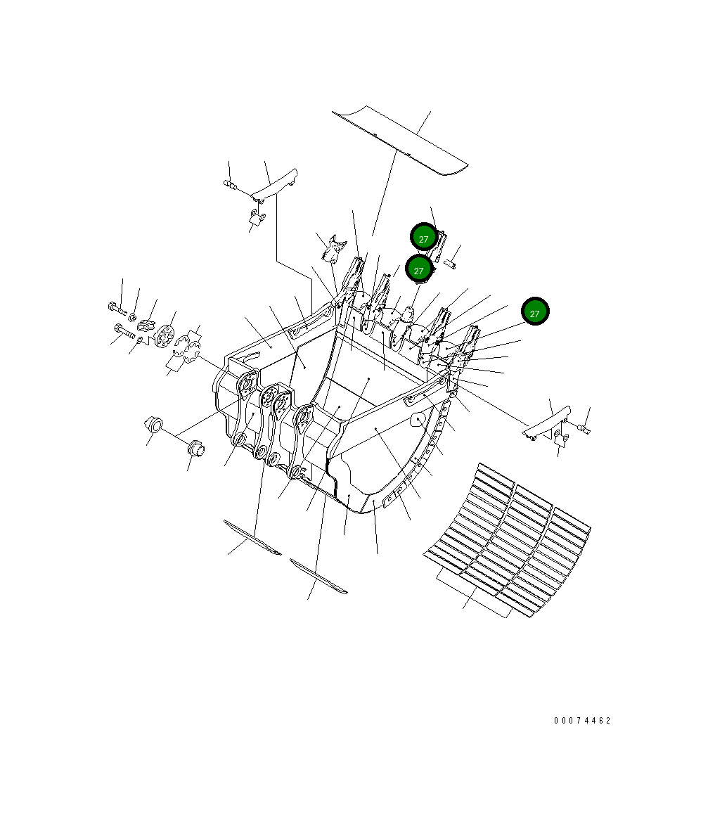 Колпак 21T-70-34451 Komatsu