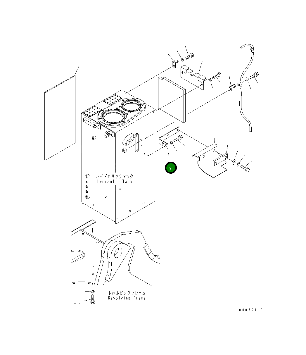 Кронштейн 22U-54-27781 Komatsu
