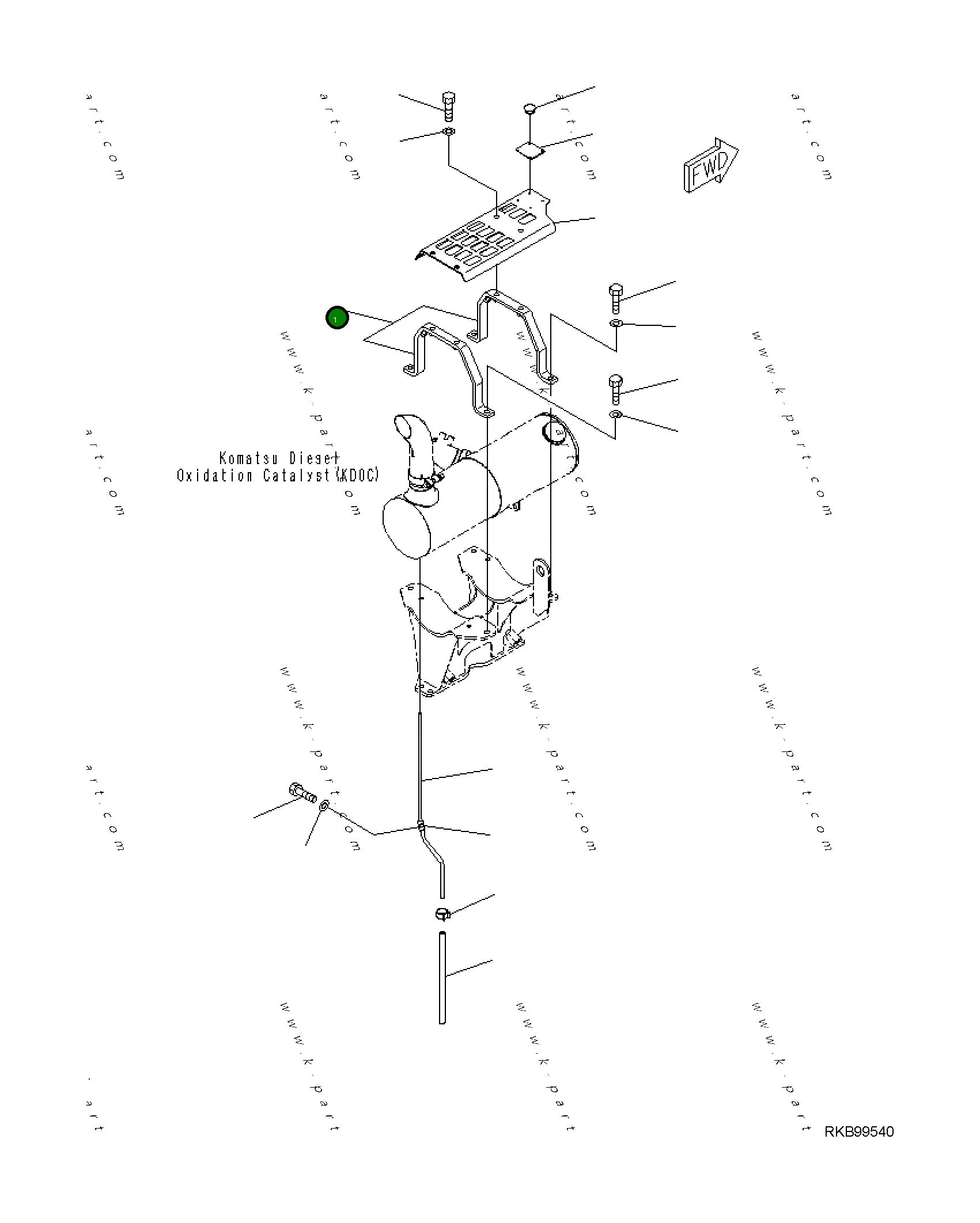Кронштейн 21K-01-41170 Komatsu