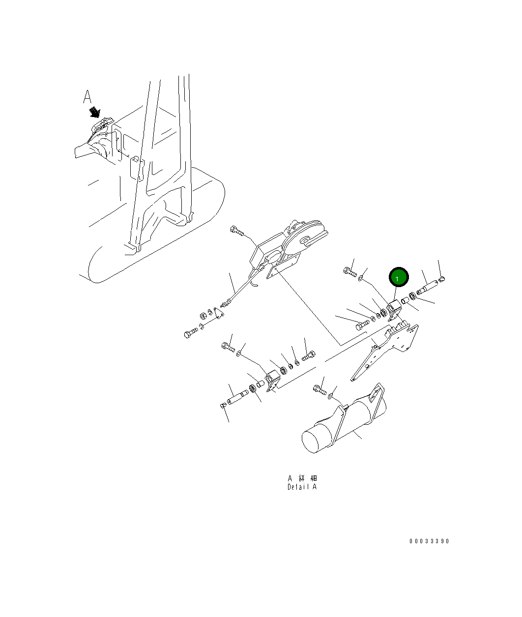 Кронштейн 176-70-46510 Komatsu