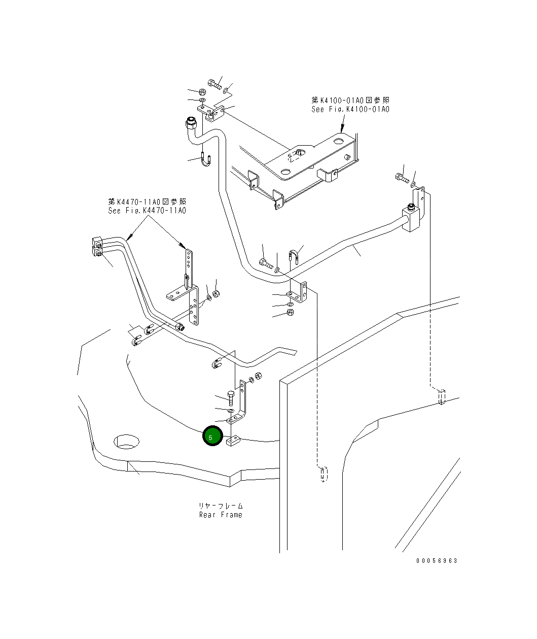 Кронштейн 427-43-27860 Komatsu