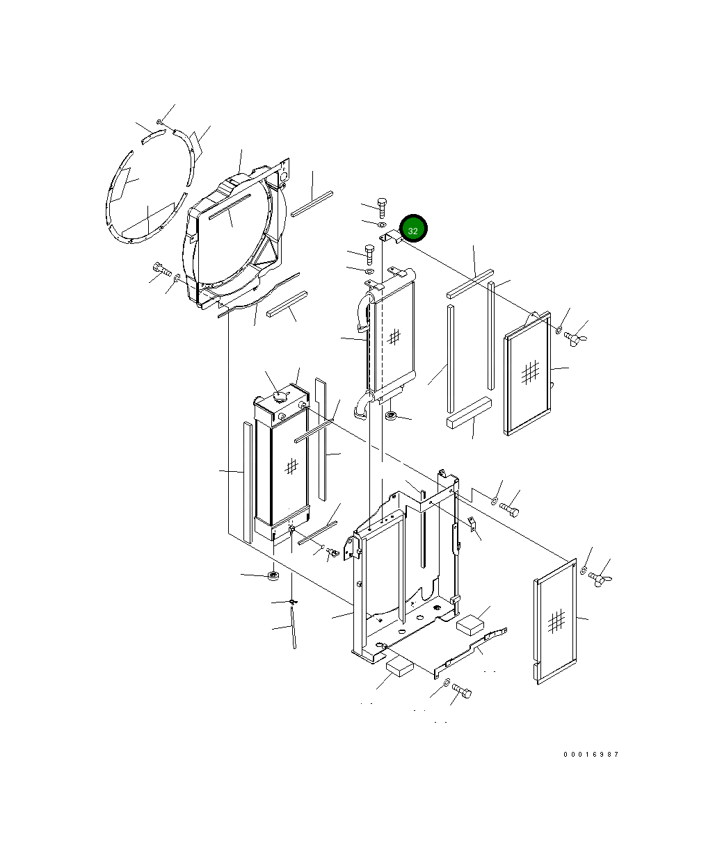 Кронштейн 21W-03-42171 Komatsu