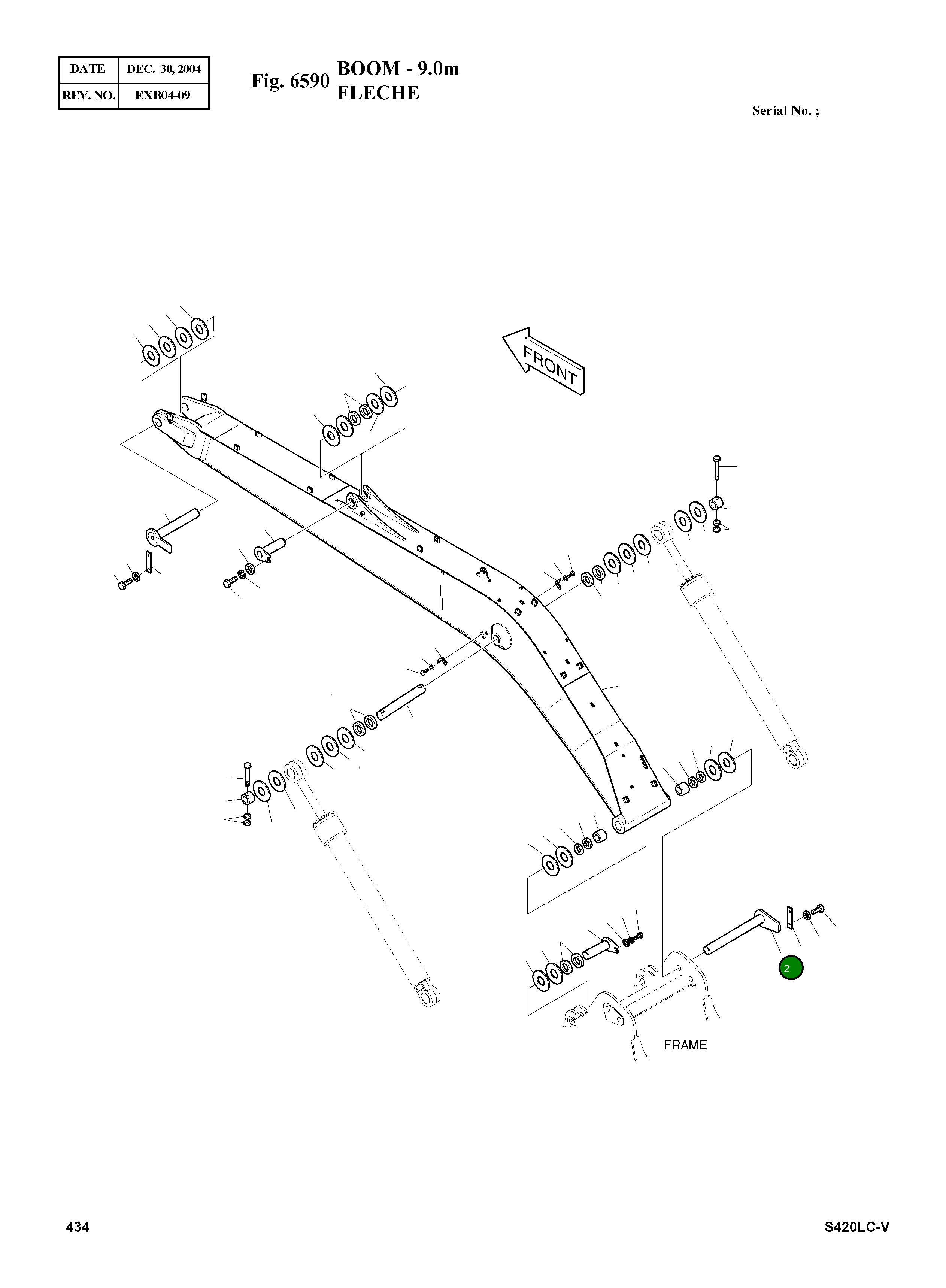 Палец 2123-2375A Komatsu