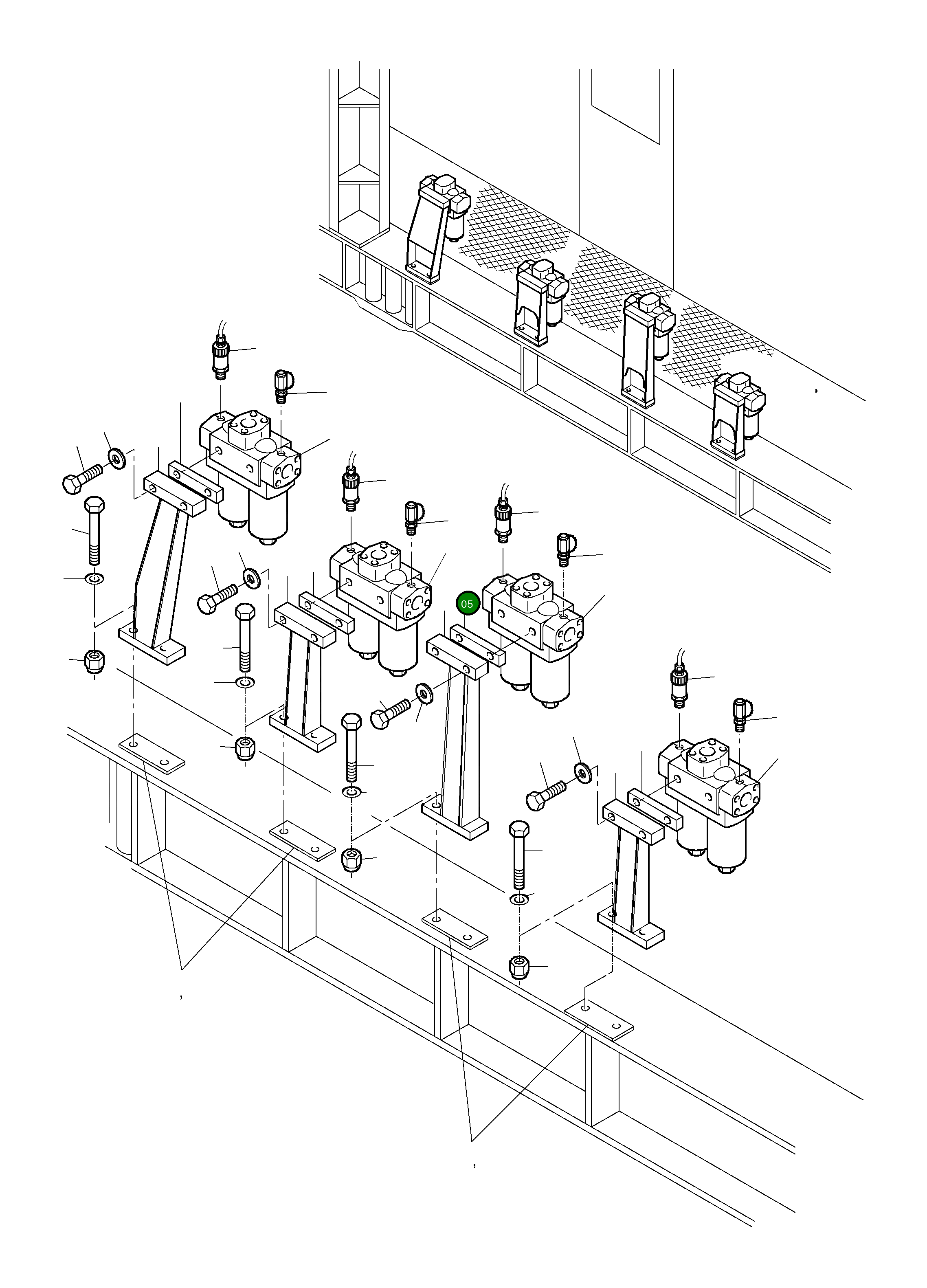 Кронштейн фильтра 924 378 40 Komatsu