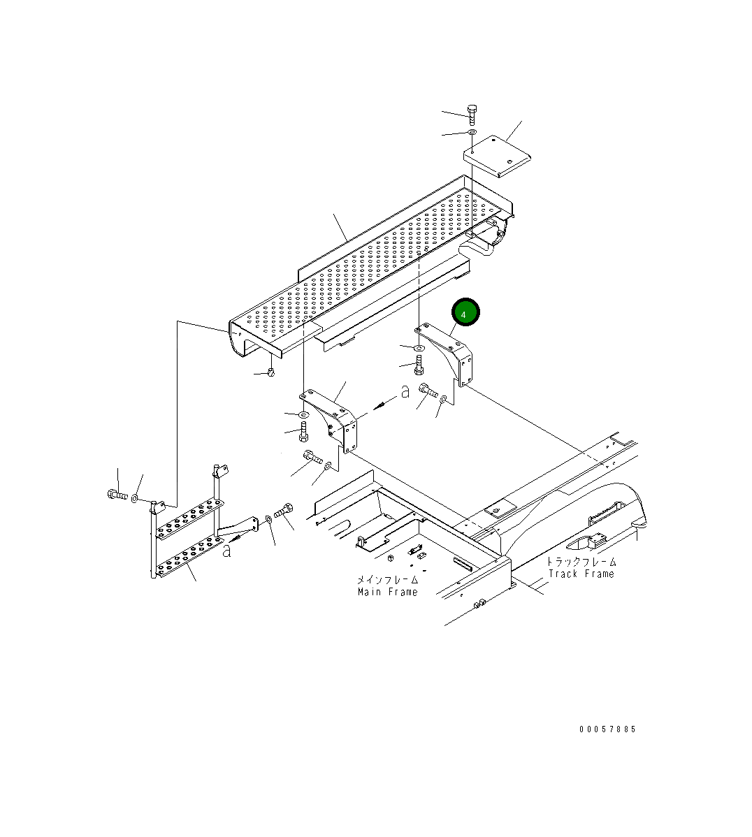 Кронштейн 8240-54-1861 Komatsu