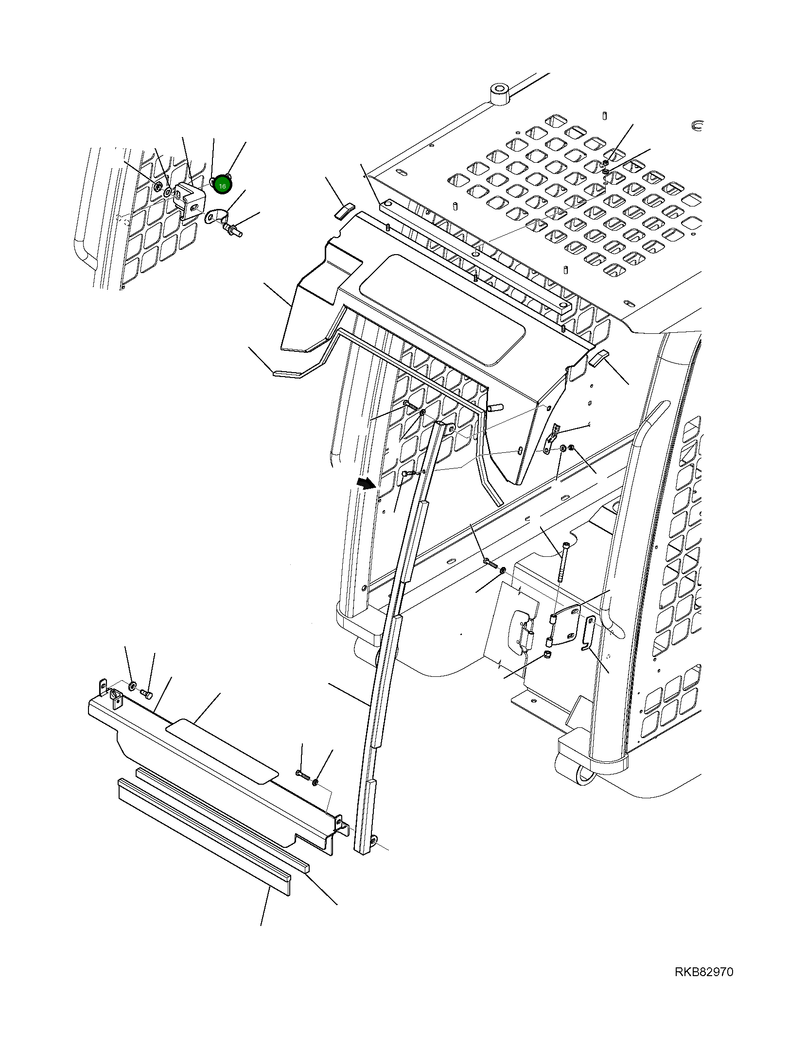 Опора 37D-54-14730 Komatsu