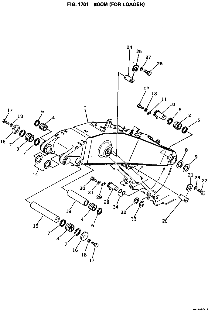 Стрела 209-72-11512 Komatsu