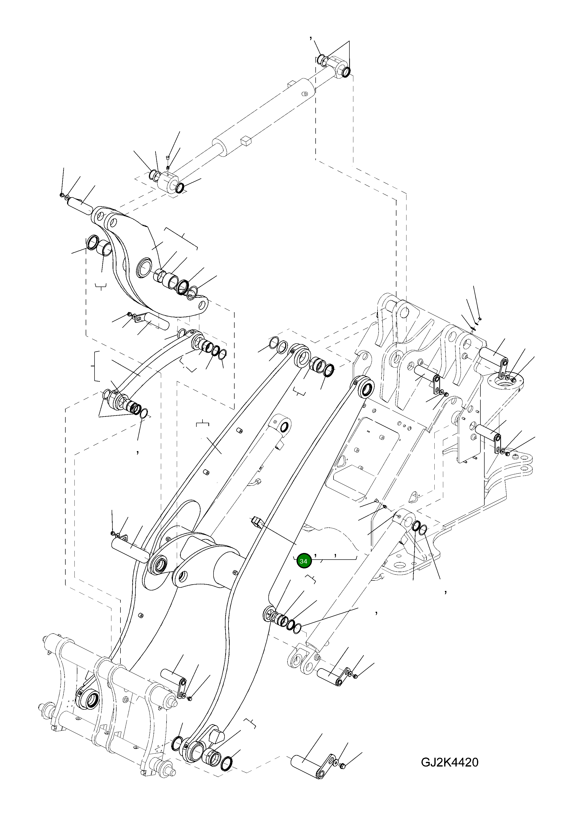 Клипса 42T-70-21F10 Komatsu