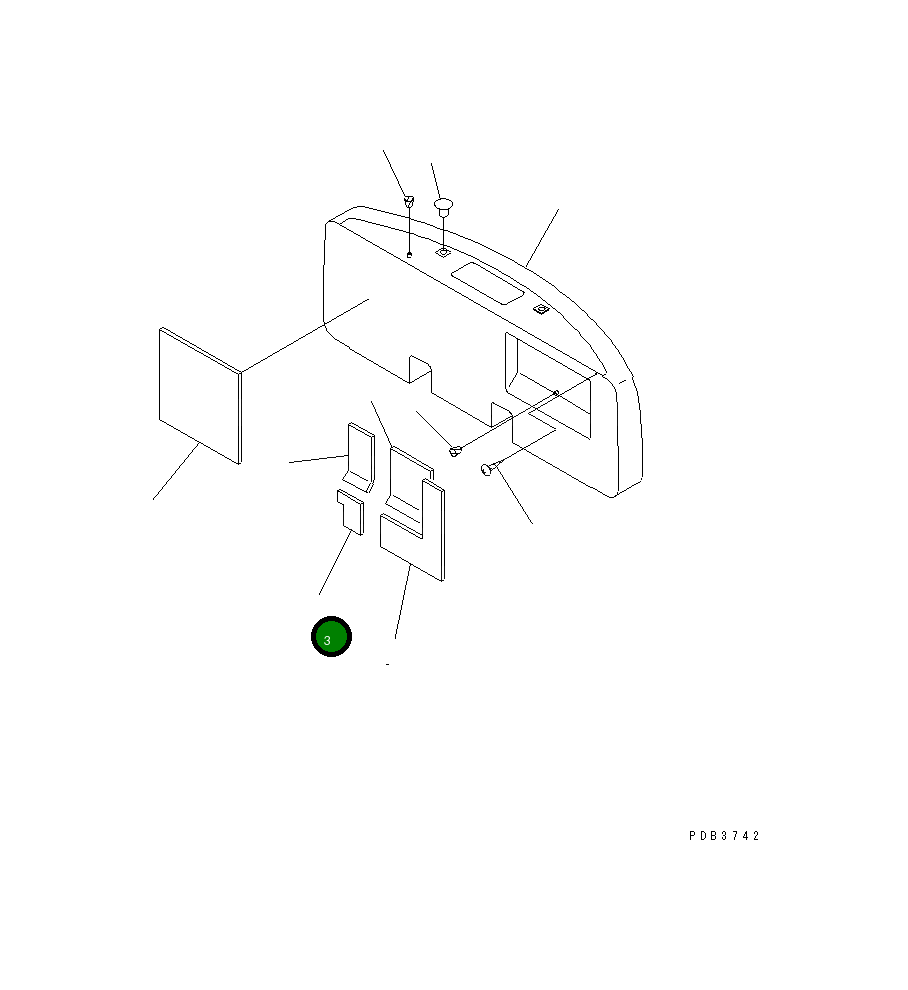 Лист 20Y-46-24290 Komatsu