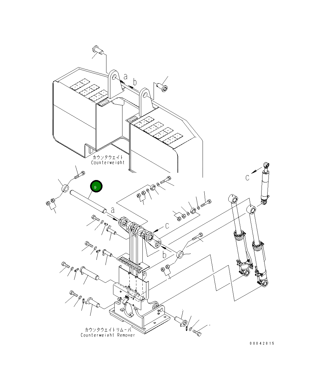 Палец 21M-46-24350 Komatsu